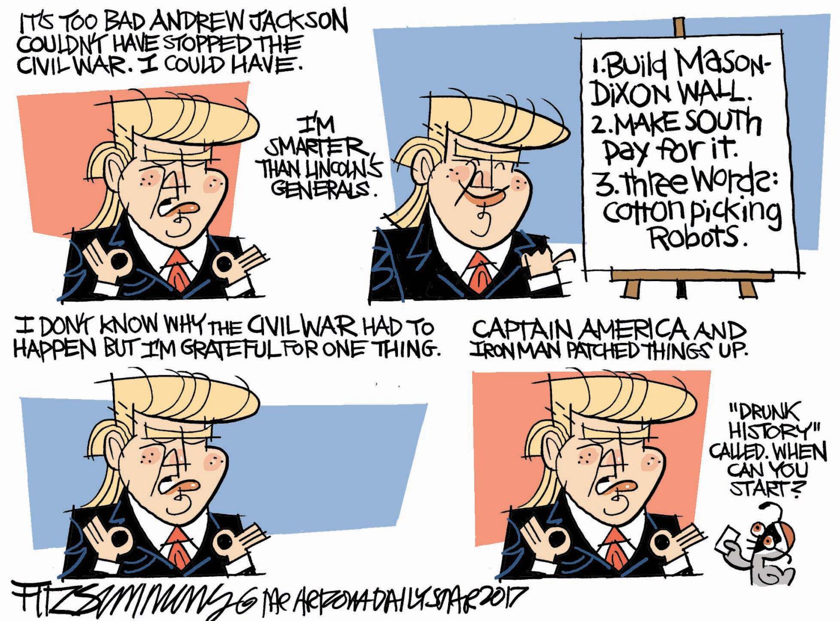 Daily Fitz Cartoon: History Buff